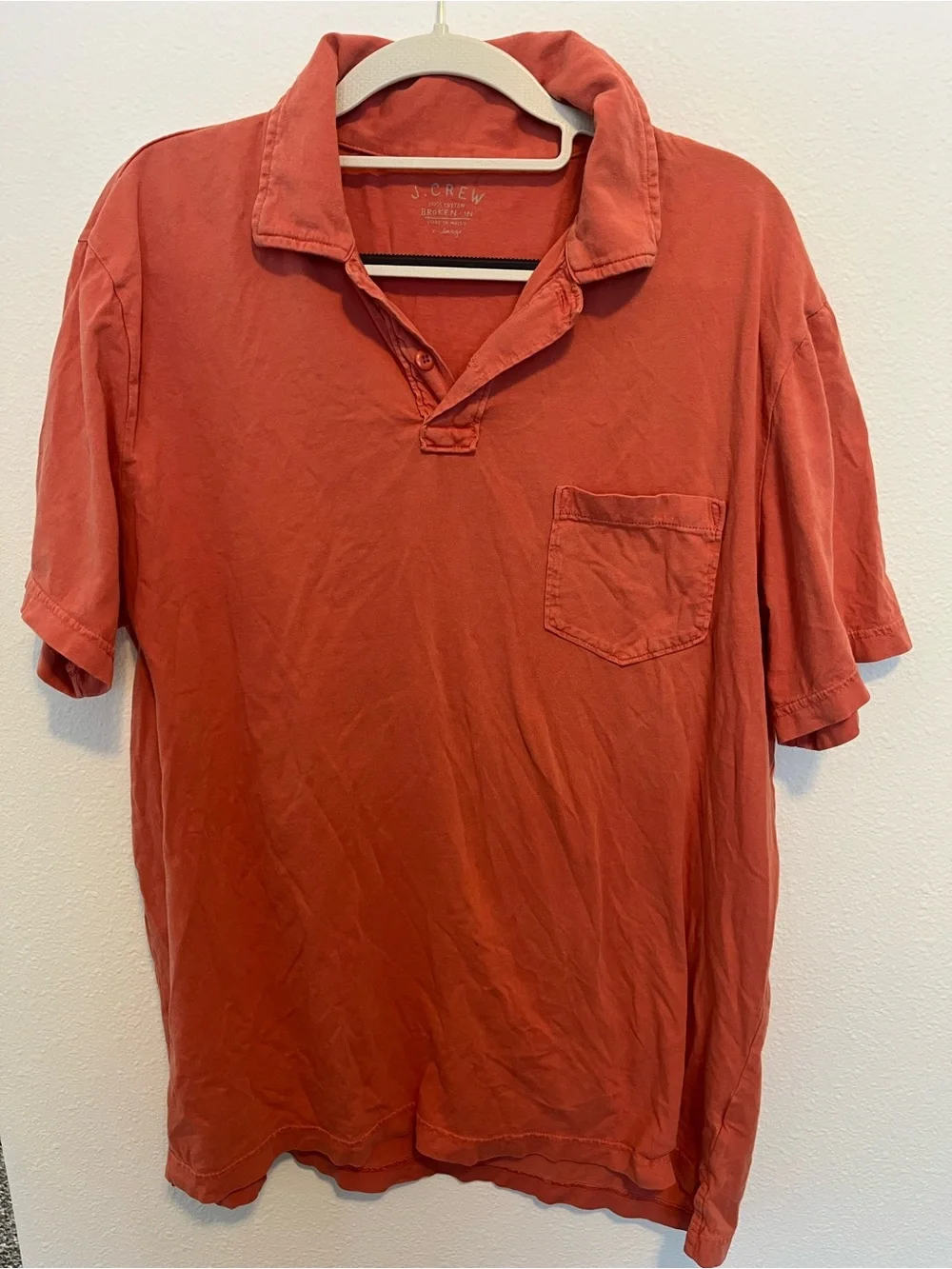 J. Crew Men’s Polo Shirt - Brick Red